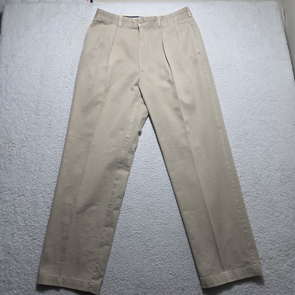 Polo Ralph Lauren Other - Vtg 90s Polo Ralph Lauren Pleated Andrew Chino Pants Men 32x31 Fit 32x29 Tan